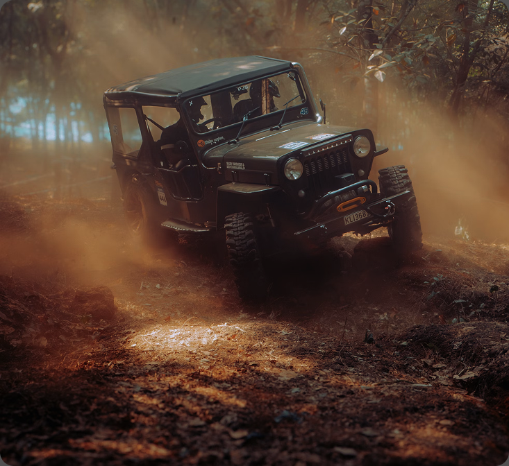 4x4 vehicle on a mountain road